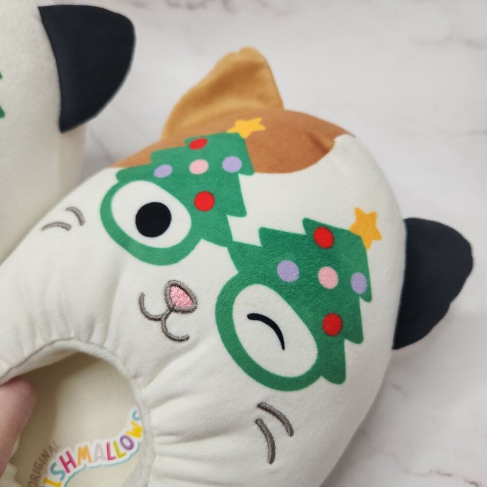 NWT Original Squishmallows Jazwares Christmas Slippers Cat Christmas Tree 6-7 - Picture 5 of 7